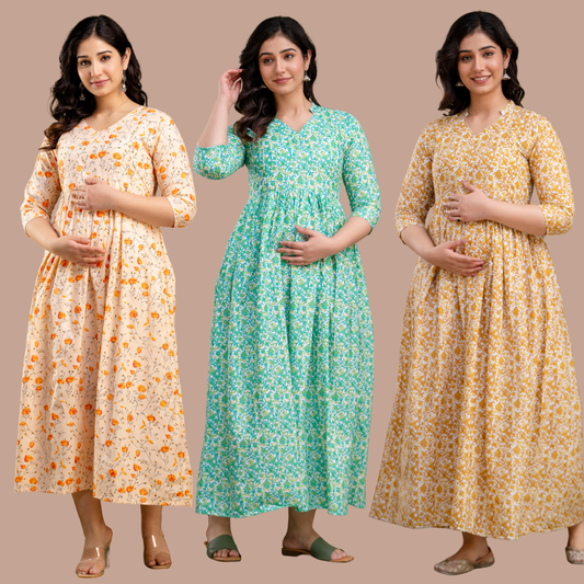BUY 2 GET 1 FREE - Peach Patel | Aqua | Golden Position 1
