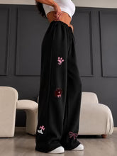 Women's Premium Wide Leg Graphic Lounge Pants Soft High Waist Everyday Bottoms