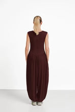 Women's Black Sleeveless Harem Jumpsuit Loose Fit Boho One-Piece with Pockets